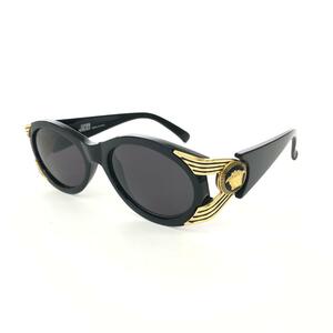 良好◆Gianni Versace ジャンニヴェルサーチ ヴィンテージ サングラス◆MOD.423 ブラック メデューサ サングラス sunglasses 服飾小物