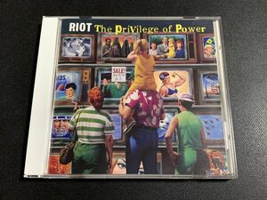 ②/極美品/ RIOT(ライオット) 『THE PRIVILEGE OF POWER』国内盤CD