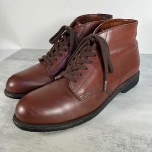 【80s】LEHIGH スチールトゥ ワーク ブーツ　6インチ　ブラウン　茶