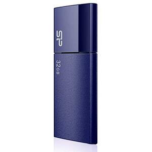 シリコンパワー USBメモリ 32GB USB3.0 スライド式 Blaze B05 ネイビーブルー SP032GBUF3B05V1D