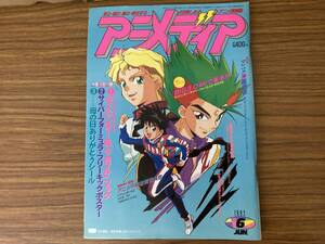 アニメディア　1992年6月号　サイバーフォーミュラ/ライジンオー/超幕末少年世紀タカマル/テッカマンブレード/セーラームーン/Y