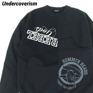 3 新品 ¥39,600【Undercoverism カスタムスウェット UI1B4801 UNDERCOVER アンダーカバーイズム 再構築 カスタム クルーネック スウェット