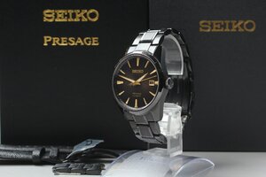 【美品・完動品】セイコー プレサージュ SEIKO Presage SARX085 6R35-01K0 創業140周年 ブラック 金