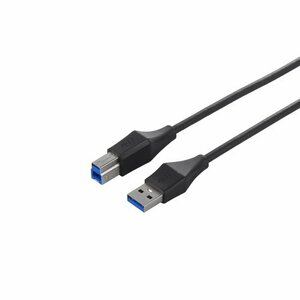 BUFFALO ユニバーサルコネクター USB3.0 A to B スリムケーブル ブラック 2m BSUABSU320