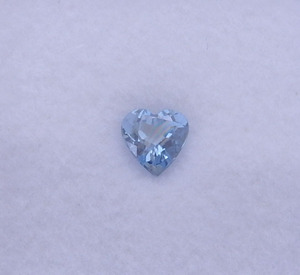 美品：サンタマリア アクアマリン ハートシェイプカット ルース裸石 0,33ct