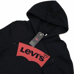 ★リーバイス Levis 新品 メンズ 定番 カジュアル 裏起毛 スウェット パーカー ジャケット 黒 Lサイズ [38797-0003-JL] 二 弐★QWER★