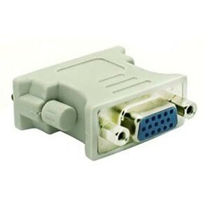 DVI-I 29ピンオス コネクタを、VGA D-sub15ピンメス コネクタに変換するアダプター