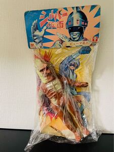 シルバー仮面 ピューマ星人 ソフビ バンダイ 旧バンダイ 袋 台紙 フィギュア 当時物 怪獣 レトロ ビンテージ 特撮 スタンダード サイズ