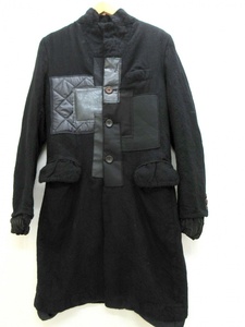 JUNYA WATANABE MAN ジュンヤワタナベマン パッチワークロングコート 大衣　Coat XS WL-C002 AD2023 毛100% MADE IN JAPAN