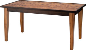 ダイニングテーブル GT-873 ブラウン ヘリンボーン 150cm テーブル 机 つくえ リビングテーブル 食卓机 天然木 角型 長方形 おしゃれ