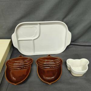 060603　267181　LE CREUSET　ル・クルーゼ　ベビー　他食器まとめ　プレート　小鉢　食器　食卓　キッチン用品　　　