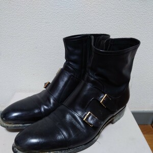 サントーニ 　SANTONI メンズブーツ　ブラック　約27cm　MADE IN ITALY