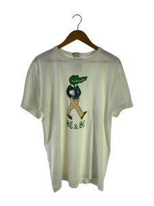 JOHN GLUCKOW◆Preppie Alligator Tee/Tシャツ/XL/コットン/WHT/JG-CS06/タグ付き