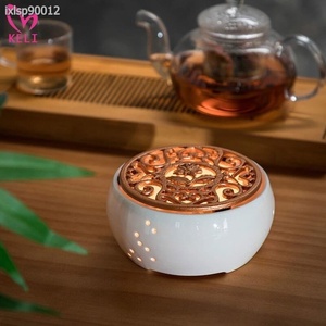 △キャンドルヒーター ティーポット 加熱 ウォーマー ティータイム 蝋燭 コンロ 中国茶 コーヒー ホット AT11411