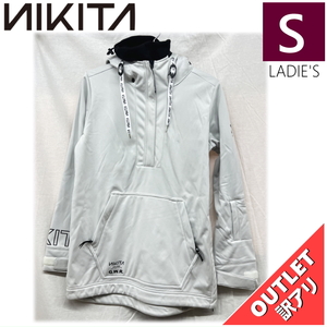 【OUTLET】 NIKITA RADIO PO HOODIE カラー:WHITE Sサイズ レディース スノーボード スキー 撥水 パーカー フーディー アウトレット