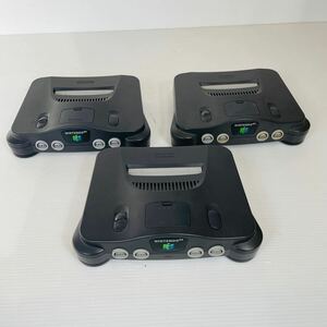 【動作未確認】Nintendo 64 本体 3セット まとめ売り ニンテンドー64 