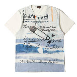 美品 Paul Smith ポールスミス Tシャツ サイズ:L マルチ グラフィック コラージュ プリント 164316 299M クルーネック 半袖 COLLECTION