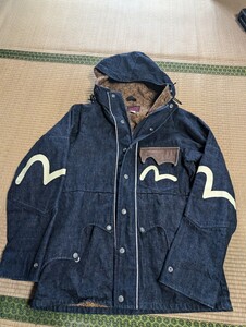 EVISU エヴィス　激レア　サンプル品　マウンテンパーカー　デニムジャンバー　ジャケット家紋　サイズ38