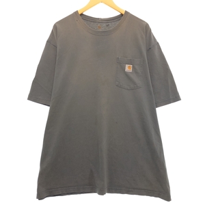 古着 カーハート Carhartt ORIGINAL FIT 半袖 ワンポイントロゴポケットTシャツ メンズXXL相当 /eaa432220