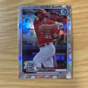 2020 Bowman Chrome Paul Goldschmidt refractor 499枚限定