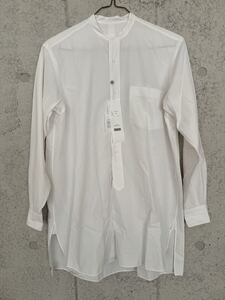 23SS COMOLI バンドカラーシャツ