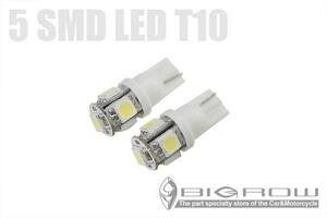LED T10 5SMD ウェッジ球 白LED　送料無料