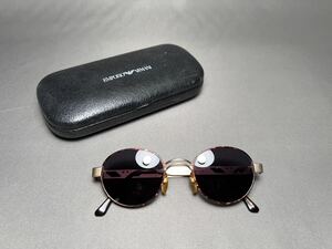 VINTAGEイタリア製【EMPORIO ARMANI/エンポリオアルマーニ】023-S ラウンド型 ボストン サングラス ヴィンテージ オールド 丸メガネ