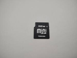  512MB　メガバイト　TOSHIBA　miniSDカード　メモリーカード　ミニSDカード