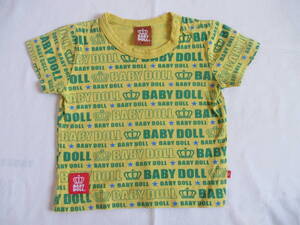 ★BABY DOLL ベビードール★　80cm　黄色　半袖Ｔシャツ