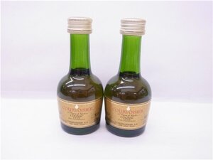 ◎ 未開栓古酒 ◎　COURVOISIER　クルボアジェ　VSOP　2本セット　コニャック　ブランデー　ミニボトル　27ml　40度　◎保管品