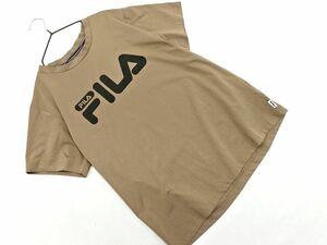 FILA フィラ ロゴ カットソー sizeL/ベージュ ■◆ ☆ eea9 レディース