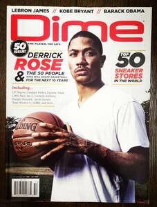 2009Jul DIME MAGAZINE #50 DERRICK ROSE USA / ダイム 雑誌 デレック ローズ NBA Basketball, Jordan, Nike, Adidas, NBA