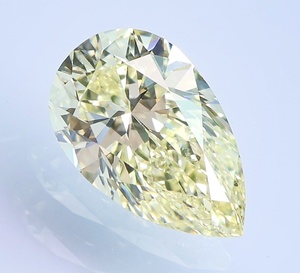 【１００円～】VVS2！0.506ｃｔ！天然ダイヤ VERY LIGHT YELLOW（ナチュラルカラー）PS