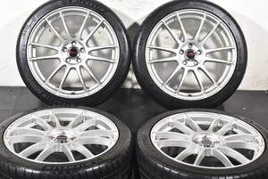 ☆RAYS グラムライツ 57XTREME 18インチ☆PCD100 7.5J +50☆ミシュラン☆225/40R18☆30/50 プリウス 86 BRZ レガシィ インプレッサ☆