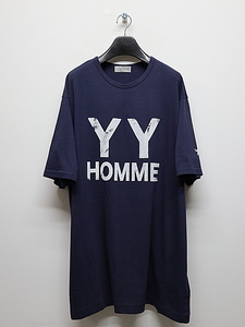 SALE30%OFF/Yohji Yamamoto・ヨウジヤマモト/30/-COMBED SINGLE J YYH PT SHORT SLEEVE T/NAVY・3