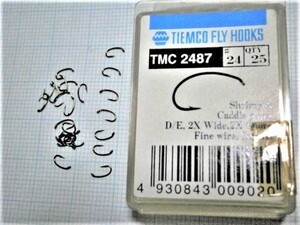 ★ティムコ・フライフック/TMC-2487 #24 (25本入) シュリンプ、カディスピューパ