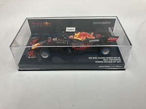 ミニチャンプス1/43 レッドブル ホンダ RB16b ベルギーGP2021 フェルスタッペン 優勝　(Minichamps) 新品