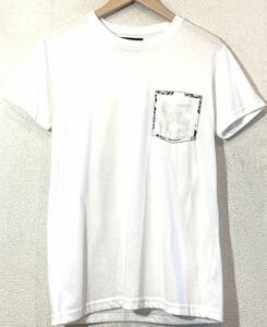 NUMBER（N）INE×NANO UNIVERSE◎別注モデル◎Tシャツ◎ダブルネーム◎コラボレーション◎ナンバーナイン◎ナノユニバース◎定価1万円◎白