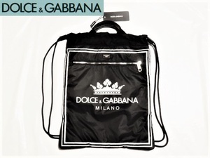 ★新品! DOLCE&GABBANA リッチでお洒落!!存在感抜群☆BM1459 ちょいワル大人の今ドキ!!格上げ☆お目立ち♪ロゴクラウンバッグ バックパック