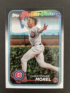 Topps MLB 2024 SERIES 1 #128 FUTURE STARS CHRISTOPHER MOREL クリストファー・モレル Chicago Cubs シカゴ・カブス RAYS レイズ