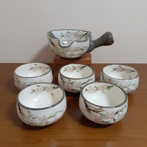 未使用　光　急須　湯呑み　茶器セット　桜　 茶器　茶器揃　煎茶道具　和食器　茶道具