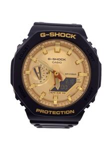 CASIO◆クォーツ腕時計_G-SHOCK/デジタル/エナメル/GLD/BLK