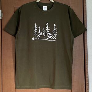 Tシャツ Lサイズ 半袖 メンズ レディース キャンプ キャンピング 登山 ティシャツ