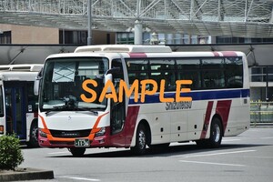 D-15【バス写真】Ｌ版４枚　しずてつジャストライン　エアロエース　高速車　静岡駅（２）