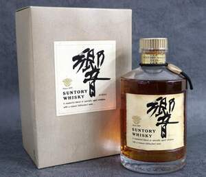 1円～ 【古酒 未開栓】ウイスキー サントリー SUNTORY 響 750ml 旧ボトル 裏ゴールドラベル 箱付