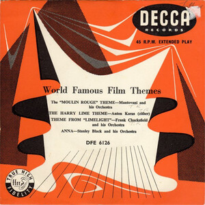 英7 Various World Famous Film Themes DFE6126 Decca, Decca /00080