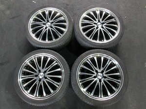 ■BADX ロクサーニ LAXARNY EX アルミホイール 18×7J 114.3 +48 タイヤ 215/40ZR18 WINRUN R330 22年製 4本セット テストOK■