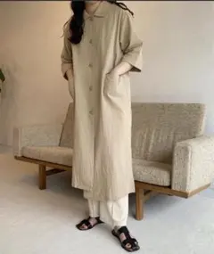 lawgy original airy outer op beige フリー