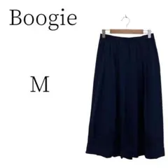 Boogie ブギー ネイビー ひざ丈フレアスカート タウンユース Ｍ