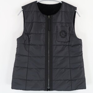 美品 フォクシー VELOUR NOIR 43860 Vest Aster キルティングベスト 38 トリアセテート他 リバーシブル ベロア レディース AU2863W1